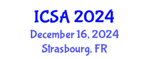 International Conference on Surgery and Anesthesia (ICSA) December 16, 2024 - Strasbourg, France