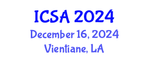 International Conference on Surgery and Anesthesia (ICSA) December 16, 2024 - Vientiane, Laos