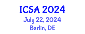 International Conference on Surgery and Anesthesia (ICSA) July 22, 2024 - Berlin, Germany