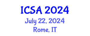 International Conference on Surgery and Anesthesia (ICSA) July 22, 2024 - Rome, Italy