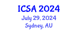 International Conference on Surgery and Anesthesia (ICSA) July 29, 2024 - Sydney, Australia