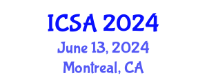 International Conference on Surgery and Anesthesia (ICSA) June 13, 2024 - Montreal, Canada