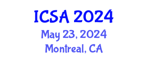 International Conference on Surgery and Anesthesia (ICSA) May 23, 2024 - Montreal, Canada