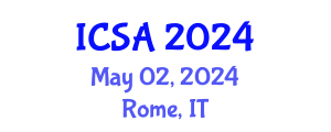 International Conference on Surgery and Anesthesia (ICSA) May 02, 2024 - Rome, Italy