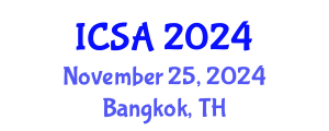 International Conference on Surgery and Anesthesia (ICSA) November 25, 2024 - Bangkok, Thailand