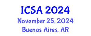 International Conference on Surgery and Anesthesia (ICSA) November 25, 2024 - Buenos Aires, Argentina