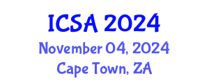 International Conference on Surgery and Anesthesia (ICSA) November 04, 2024 - Cape Town, South Africa
