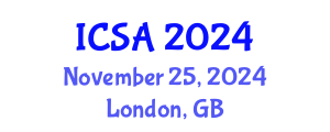 International Conference on Surgery and Anesthesia (ICSA) November 25, 2024 - London, United Kingdom