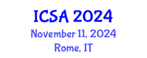 International Conference on Surgery and Anesthesia (ICSA) November 11, 2024 - Rome, Italy
