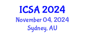 International Conference on Surgery and Anesthesia (ICSA) November 04, 2024 - Sydney, Australia