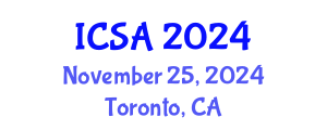 International Conference on Surgery and Anesthesia (ICSA) November 25, 2024 - Toronto, Canada