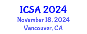 International Conference on Surgery and Anesthesia (ICSA) November 18, 2024 - Vancouver, Canada