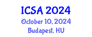 International Conference on Surgery and Anesthesia (ICSA) October 10, 2024 - Budapest, Hungary