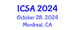 International Conference on Surgery and Anesthesia (ICSA) October 28, 2024 - Montreal, Canada