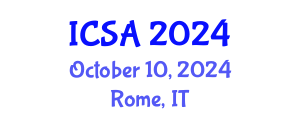 International Conference on Surgery and Anesthesia (ICSA) October 10, 2024 - Rome, Italy