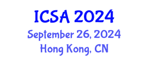 International Conference on Surgery and Anesthesia (ICSA) September 26, 2024 - Hong Kong, China