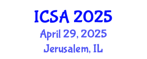 International Conference on Surgery and Anesthesia (ICSA) April 29, 2025 - Jerusalem, Israel