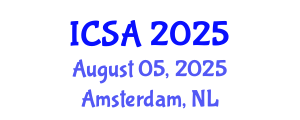 International Conference on Surgery and Anesthesia (ICSA) August 05, 2025 - Amsterdam, Netherlands