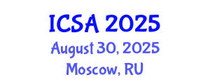 International Conference on Surgery and Anesthesia (ICSA) August 30, 2025 - Moscow, Russia