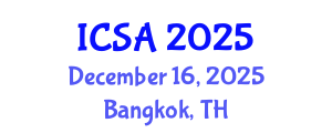 International Conference on Surgery and Anesthesia (ICSA) December 16, 2025 - Bangkok, Thailand