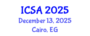International Conference on Surgery and Anesthesia (ICSA) December 13, 2025 - Cairo, Egypt