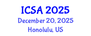 International Conference on Surgery and Anesthesia (ICSA) December 20, 2025 - Honolulu, United States
