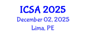 International Conference on Surgery and Anesthesia (ICSA) December 02, 2025 - Lima, Peru