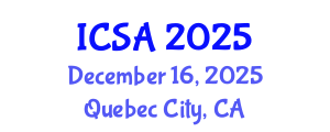 International Conference on Surgery and Anesthesia (ICSA) December 16, 2025 - Quebec City, Canada