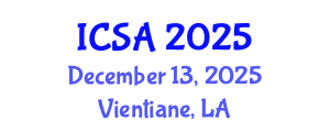 International Conference on Surgery and Anesthesia (ICSA) December 13, 2025 - Vientiane, Laos