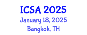 International Conference on Surgery and Anesthesia (ICSA) January 18, 2025 - Bangkok, Thailand