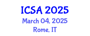 International Conference on Surgery and Anesthesia (ICSA) March 04, 2025 - Rome, Italy