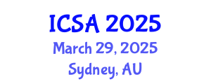 International Conference on Surgery and Anesthesia (ICSA) March 29, 2025 - Sydney, Australia