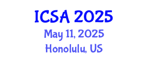 International Conference on Surgery and Anesthesia (ICSA) May 11, 2025 - Honolulu, United States