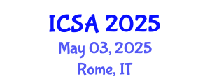International Conference on Surgery and Anesthesia (ICSA) May 03, 2025 - Rome, Italy