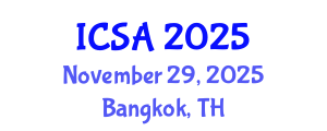 International Conference on Surgery and Anesthesia (ICSA) November 29, 2025 - Bangkok, Thailand