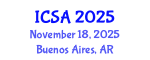 International Conference on Surgery and Anesthesia (ICSA) November 18, 2025 - Buenos Aires, Argentina