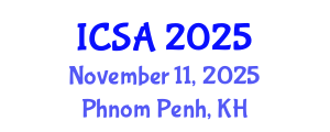 International Conference on Surgery and Anesthesia (ICSA) November 11, 2025 - Phnom Penh, Cambodia
