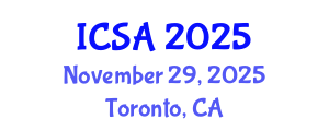International Conference on Surgery and Anesthesia (ICSA) November 29, 2025 - Toronto, Canada