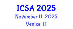 International Conference on Surgery and Anesthesia (ICSA) November 11, 2025 - Venice, Italy