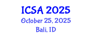 International Conference on Surgery and Anesthesia (ICSA) October 25, 2025 - Bali, Indonesia
