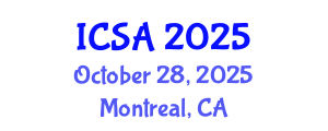 International Conference on Surgery and Anesthesia (ICSA) October 28, 2025 - Montreal, Canada