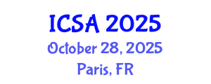 International Conference on Surgery and Anesthesia (ICSA) October 28, 2025 - Paris, France