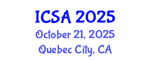 International Conference on Surgery and Anesthesia (ICSA) October 21, 2025 - Quebec City, Canada