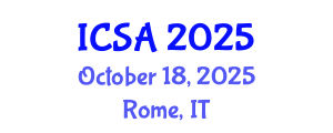 International Conference on Surgery and Anesthesia (ICSA) October 18, 2025 - Rome, Italy