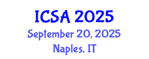 International Conference on Surgery and Anesthesia (ICSA) September 20, 2025 - Naples, Italy