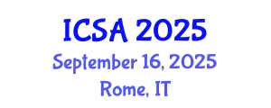 International Conference on Surgery and Anesthesia (ICSA) September 16, 2025 - Rome, Italy