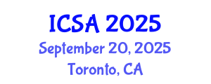 International Conference on Surgery and Anesthesia (ICSA) September 20, 2025 - Toronto, Canada