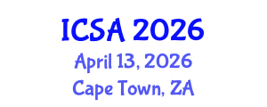 International Conference on Surgery and Anesthesia (ICSA) April 13, 2026 - Cape Town, South Africa International Conference on Surgery and Anesthesia (ICSA) April 13, 2026 - Cape Town, South Africa