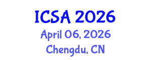 International Conference on Surgery and Anesthesia (ICSA) April 06, 2026 - Chengdu, China International Conference on Surgery and Anesthesia (ICSA) April 06, 2026 - Chengdu, China