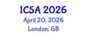 International Conference on Surgery and Anesthesia (ICSA) April 20, 2026 - London, United Kingdom International Conference on Surgery and Anesthesia (ICSA) April 20, 2026 - London, United Kingdom